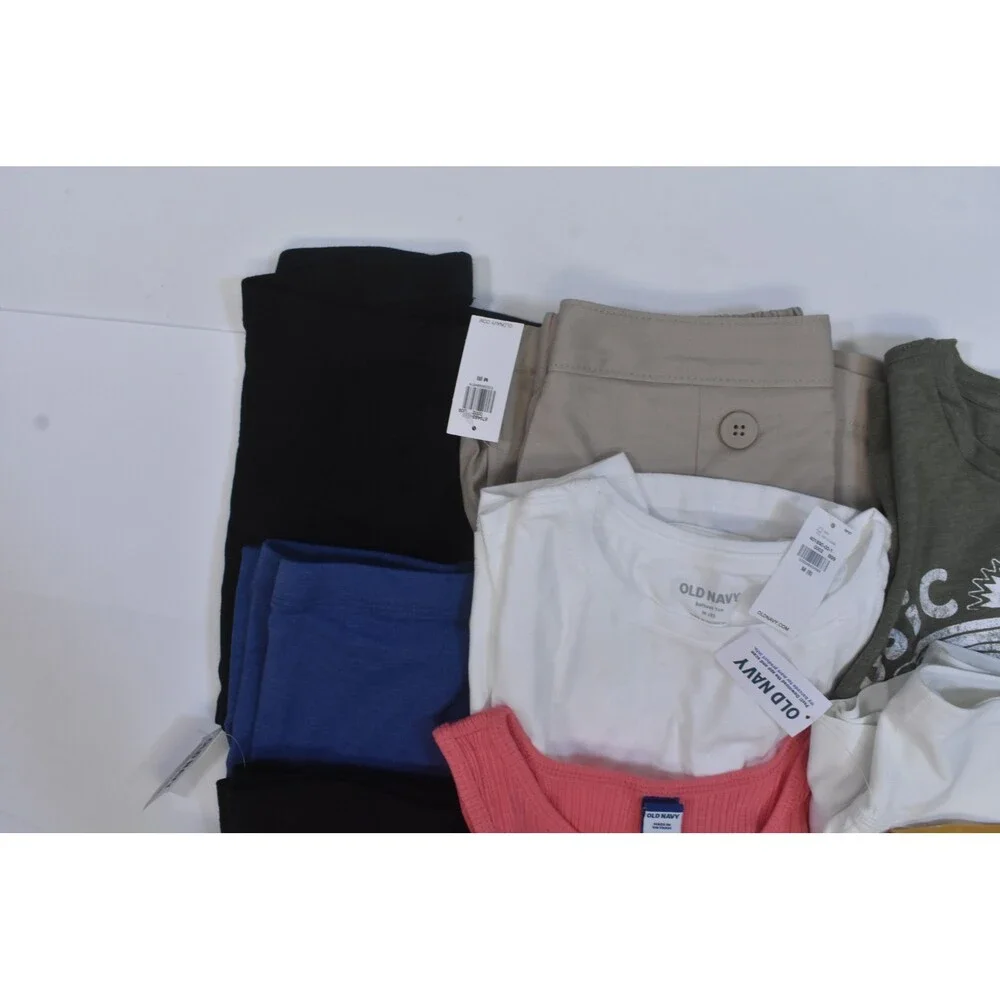 Old Navy Bulk Lot Of 14 Girls Size Medium 8 Mixed Season Tops Bottoms Shorts